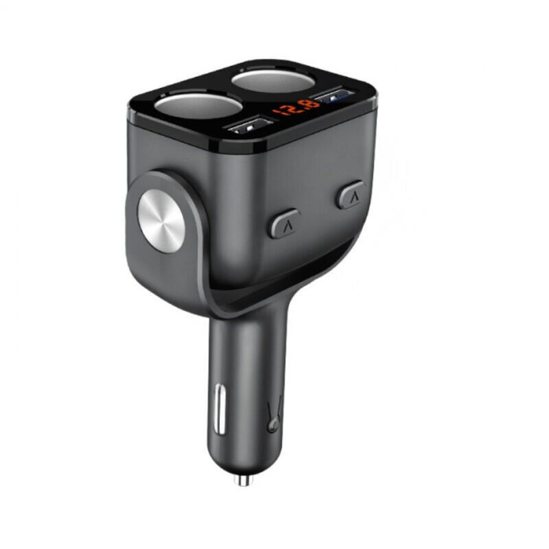 Image of 1pc Dual Zigarettenanzünderbuchse, Voltmeter Schalter Autoladegerät für Handy Tablet GPS