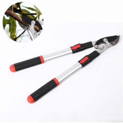 1PC Ébrancheur professionnel à enclume 50–72 cm, coupe-branches lourd à action composée, manches télescopiques aluminium, lame SK5 haute précision, outil jardinage