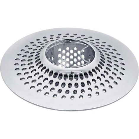 1pc Edelstahl Badewanne Dusche Haarsieb, Silber