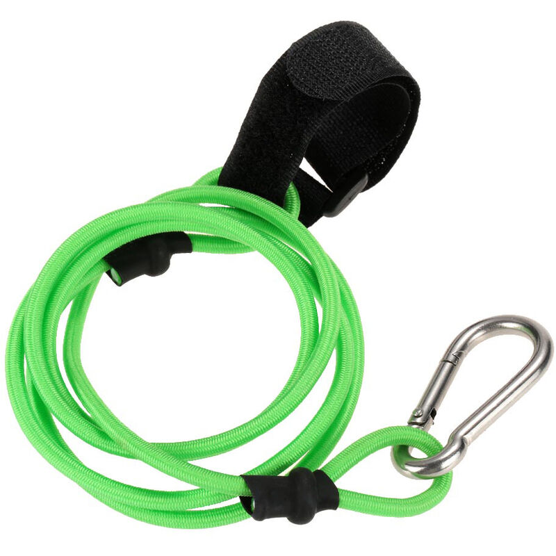 

1pc Elastico Kayak Canoa Seguridad Cuerda elastica Cana de pescar Cordon Correa de paleta, 4 mm de grosor, 103 cm de largo, Verde