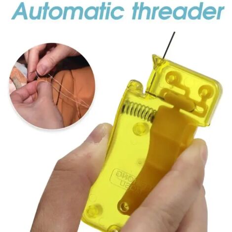 1PC Enhebrador automático de agujas, enhebrador de costura manual para bricolaje, máquina de inserción de puntadas, dispositivo automático de hilo de coser, herramientas para el hogar