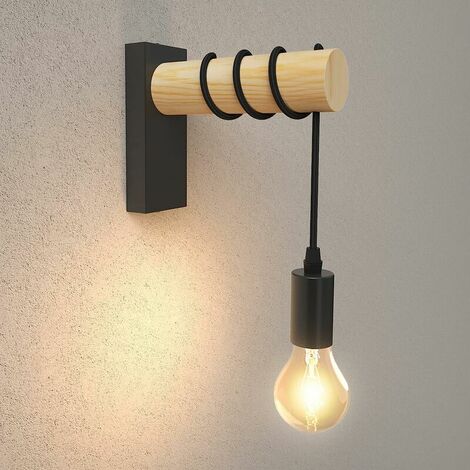 1pc Europäischen Stil Schwarz Wandleuchte Schlafzimmer Studie Nachttischlampe Retro Wandleuchte Holz Kunst Dekoration Wandleuchte