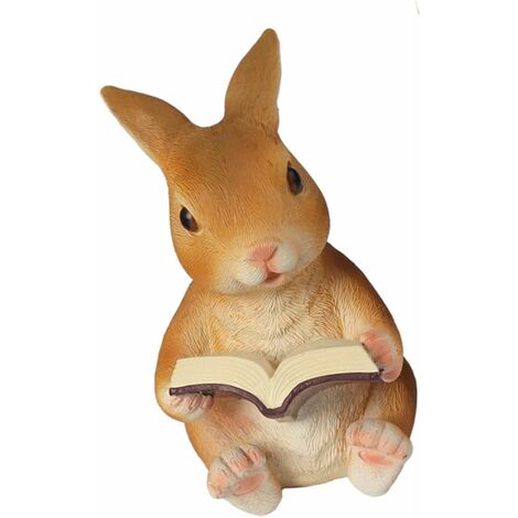 1PC Figurines Statues de jardin, Ornements de résine de lapin Simulation de jardin Sculpture animal Sculpture Figurines Jardin