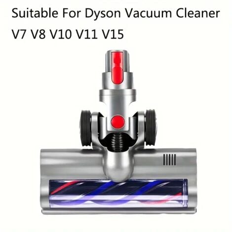 TONCHEAN 1pc Fits Dyson V7V8V10V11V15 Vacuum Cleaner Models Electric Floor Brushes Bristle Floor Brushes Tile Carpet Cleaning Vacuum Cleaner Accessories