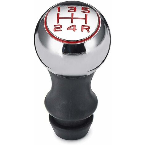 1pc for Peugeot 307 Peugeot 106 207 306 206 407 408 508 Voitures POMMEAU en Alliage d'aluminium de Vitesse Automatique Bouton Accessoires Voiture (Couleur : Rouge)-LIAIKI