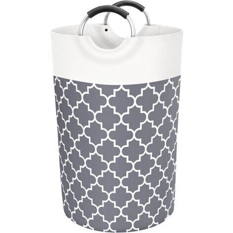 1pc Gris 82L Panier Armoire Bac Linge Panier Linge Corbeille A Linge Panier A Linge Panier Linge Sale Panier A Linge Armoire De Rangement Laundry Basket Bac De Linge Sale