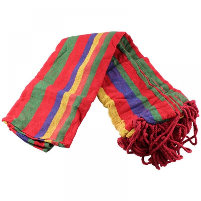 Hamac d'extérieur en toile épaisse, balançoire anti-renversement, arbre suspendu pour adulte, camping sauvage, 80x190 cm