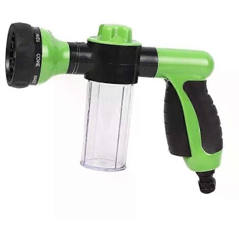 1PC High Pressure Foam Watering Can Car WaterSpray Head Hose Nozzle 8 Functions Garden Watering Gun YardSprinkler Watering Tools