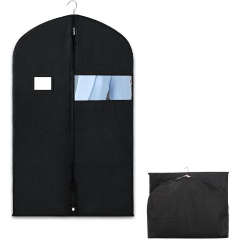 1PC Housse Vetements à Suspendre,130 x 60 cm Housse Vetement Rangement Housse pour Vetement Sur Cintre,Housse de Protection Respirante Anti Poussière Avec Zip pour Rangement Chemise Costumes Clothes
