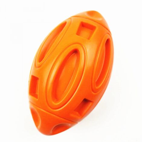 1pc Indestructible Dog Toy Orange, Dog Chew Toy, Rubber Sound Ball, Play Toy for Medium Large Dogs