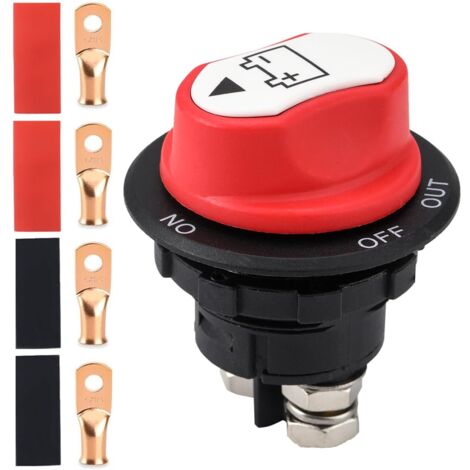 1PC Interruttore Disconnessione Batteria Auto 100A, Interruttore Isolatore Principale 12V-24V per Barche