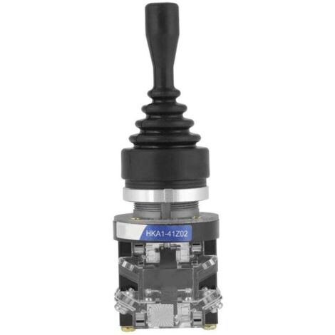 1pc Joystick à Manette Commutateur de Manette Momentané à 2 Positions HKA1-41Z02,Largement utilisé pour l'automatisation et la sécurité, Retour Momentanée Joystick Interrupteur à Bascule