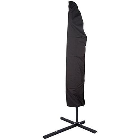 1pc Large Cantilever Parasol Cover with Telescopic Rod Waterproof UV Protection Garden Umbrella Cover