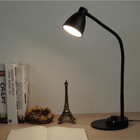 1pc LED Desk Lamp with USB Charging Port 3 Color Modes Fully Dimmable Reading Lamp Flexible Desk Lamp Gooseneck Table Lamp for Bedside Office