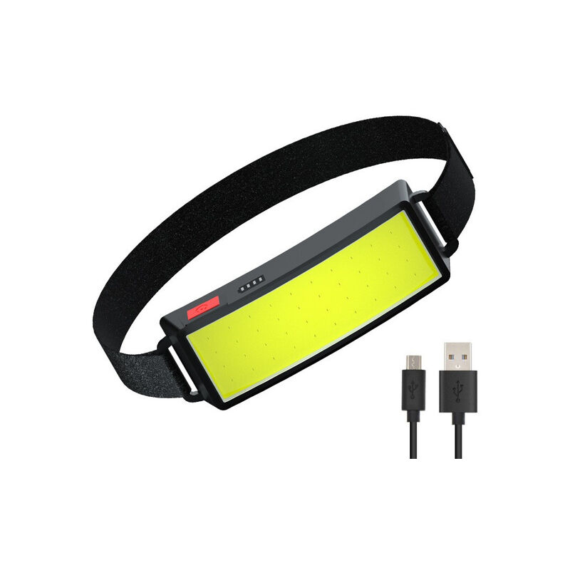 Image of 1PC Mini COB LED portatile Torcia frontale ricaricabile USB Torcia frontale 3 modalità per campeggio all'aperto