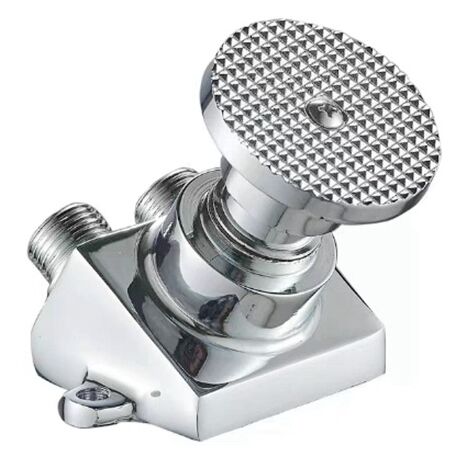 1pc Modern Foot Link Faucet, Pedal Food Factory Wash Basin Taps Hospital Valve Pedal Cold Water Tap Single Pedal Faucet