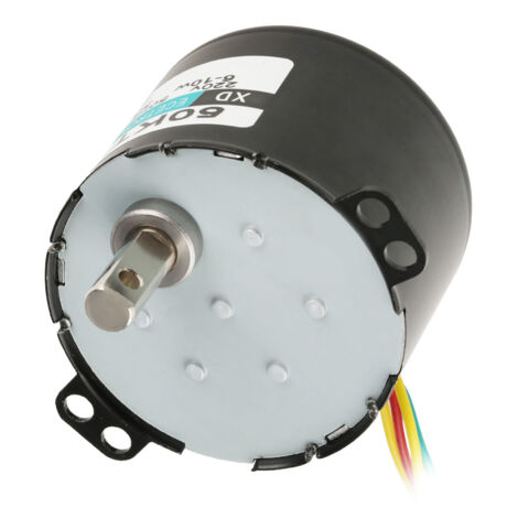 1PC Moteur Synchrone Miniature 220V à Faible Vitesse et Couple Élevé, Rotation CW/CCW (5 tr/min)