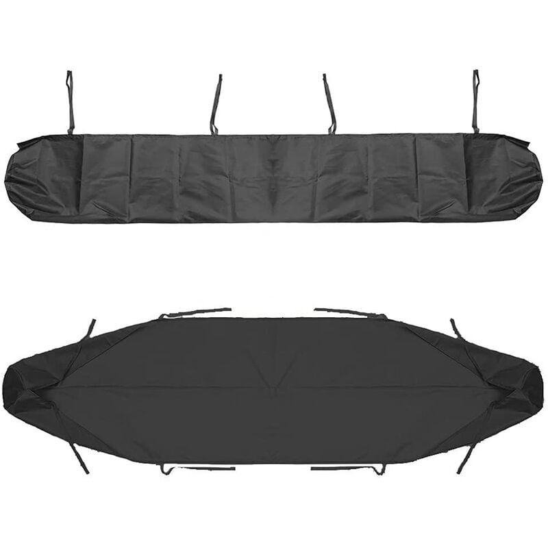 1PC noir (200CM)Sac de Protection pour Store Banne, 4m Housse de Protection Anti-poussière pour auvent de terrasse Housse de Rangement pour auvent de