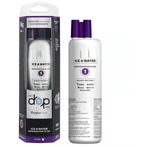 1pc Nuovo filtro per l'acqua del frigorifero, compatibile con il filtro del frigorifero per acqua e ghiaccio 1, adatto per Edr1rxd1