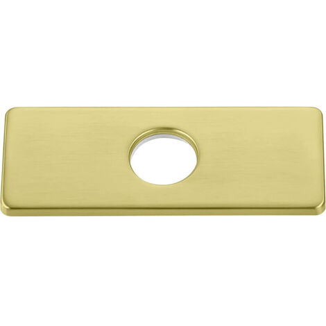 1PC or Plaque de trou d'évier de cuisine pour robinet de salle de bain, lavabo, rosace de robinet en nickel brossé