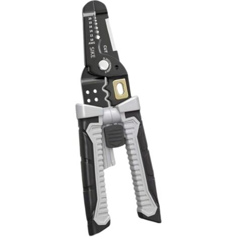 1pc Outil de dénudage de fil électrique polyvalent robuste, (22 AWG - 8 AWG) Pince à dénuder, Ciseaux, Sertisseurs et Pinces Isolées Avec Coupeur, Outil Pour électricien Professionnel