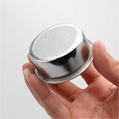 1pc Panier filtre à café en acier inoxydable, accessoire de machine à café pour la maison, bar, café( 54MM double ration)