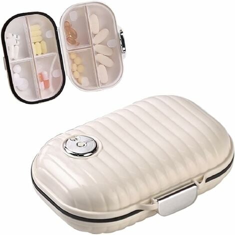 1pc Pilulier Semainier 7 Jours, Pilulier Portable, Pilulier Voyage, Convient aux Personnes Âgées à la Maison et en Voyage