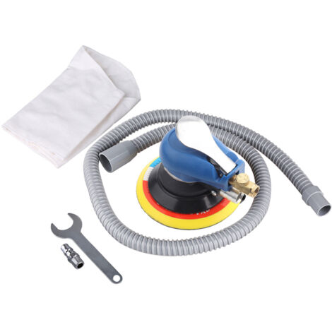 1pc Ponceuse orbitale aléatoire pneumatique 150mm avec système d'aspiration de poussière