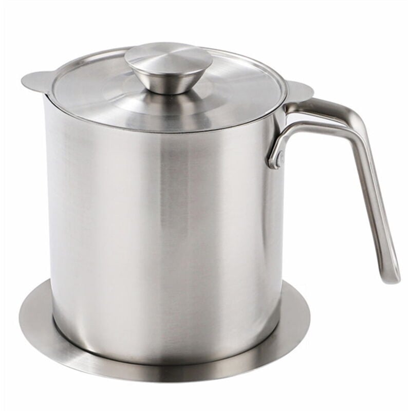 Feiyue - 1Pc Pot de filtre à huile Filtre à graisse Bouilloire Récipient à graisse de cuisine avec couvercle