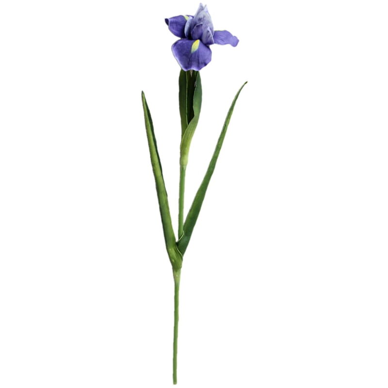 Feiyue - 1Pc pu Fleur Artificielle Créative Réaliste Iris Fausses Fleurs Maison Mariage Saint Valentin Décoration De Jardin Violet