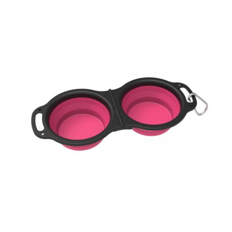 1pc Red-Collapsible Dog Bowl, Large Expandable Portable Travel Dog Water Bowl, Foldable Bowl with Handle and Carabiner