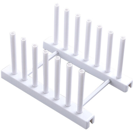 1Pc Removable Dish Plate Drying Rack Draining Board Stand Holder for Kitchen Supplies(White)