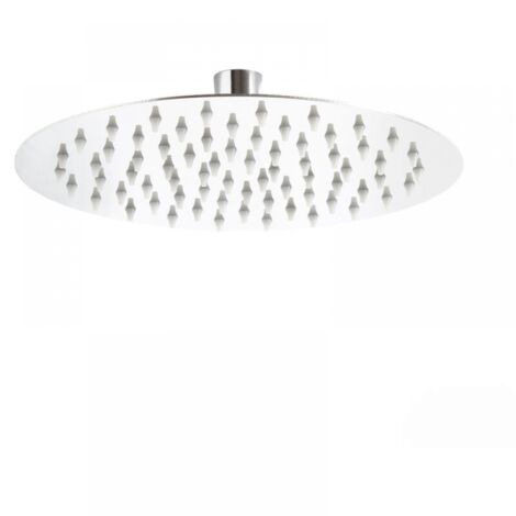1pc Round Shower Head 25cm Rain Shower Head Rainfall Shower Head Stainless Steel Bathroom Accessory