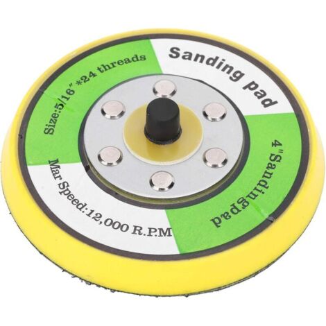 1pc Sanding and Backing Pad, Polishing Pad for 4-inch Round Sander Backing, 5/16" Shaft with 24 Threaded Supports, for Sanding, Finishing, Polishing, Buffing