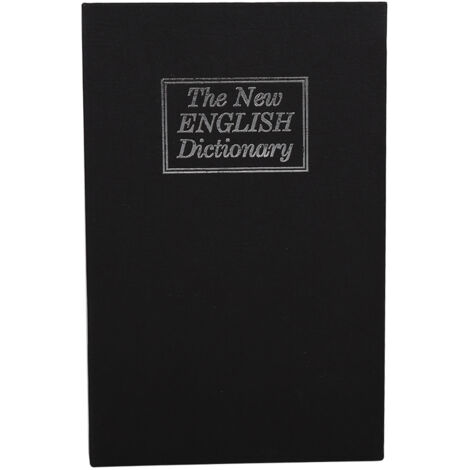 1Pc Security Lock Dictionary Safe Secret Book Cash Money Bijoux Caché Locker Box (Noir)