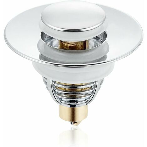 1pc Sink Plug, Pop-Up Sink Waste, Universal Stainless Steel Anti-Clog Sink Drain Filter, for 32-38mm Drain Hole Sink Basin Kitchen Bathroom