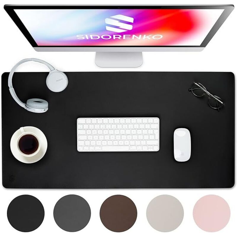 Serbia – Tapis de bureau en cuir synthétique 80x40cm – Antidérapant – Résistant aux rayures – Grand tapis de souris XXL – Compatible avec tous types