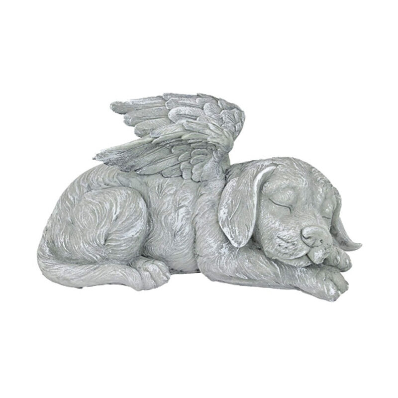 Xinuy - 1pc statue de chien Ange Statue en polyrésine,statue animale