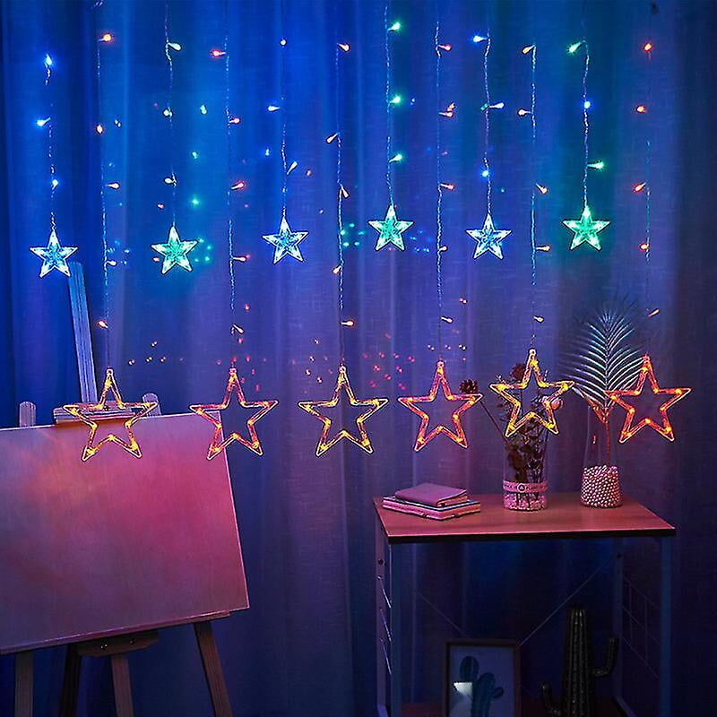 1pc Sternfensterlicht, Atmosphre Dekorativer Blitz, Innen- Und Auengarten, Geburtstag, Hochzeit (farbe)