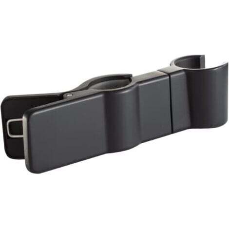 1PC Support de douchette à main, support de pomme de douche, noir, support de douchette pour barre de douche sans perçage, pince de douchette réglable à 35°