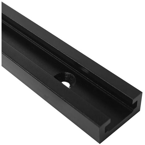 MAEREX 1pc T-track T-slot Mitre Track Jig T Vis Fixation Slot 30x12.8mm Pour Table L.800mm Noir Rail à onglet en T pour scie à table, défonceuse et outils de travail du bois ZebraA