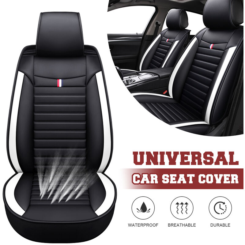 1Pc Tapis de siège avant universel pour voiture en cuir pu résistant à l'usure Coussin Protecteur 4 Couleurs Camion suv Van Style intérieur Tapis de