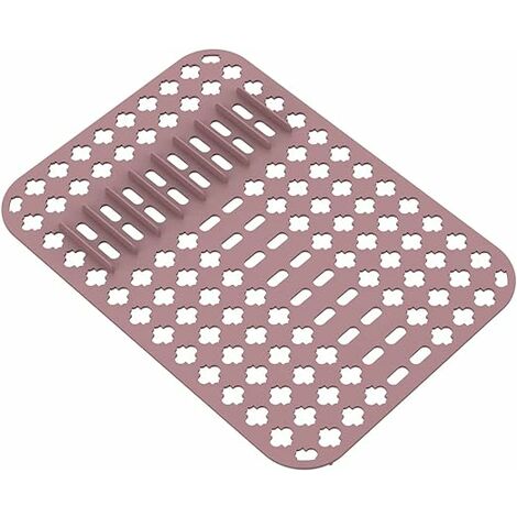mDesign tapis évier en PVC (lot de 2) – utilisable comme tapis d