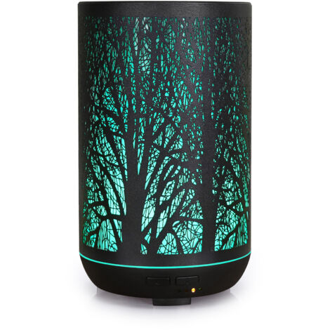 1Pc Umidificatore Diffusore d'aria Dispositivo Diffusore Diffusore per la casa Diffusore per ufficio Macchina Decorazione da scrivania Nero PP