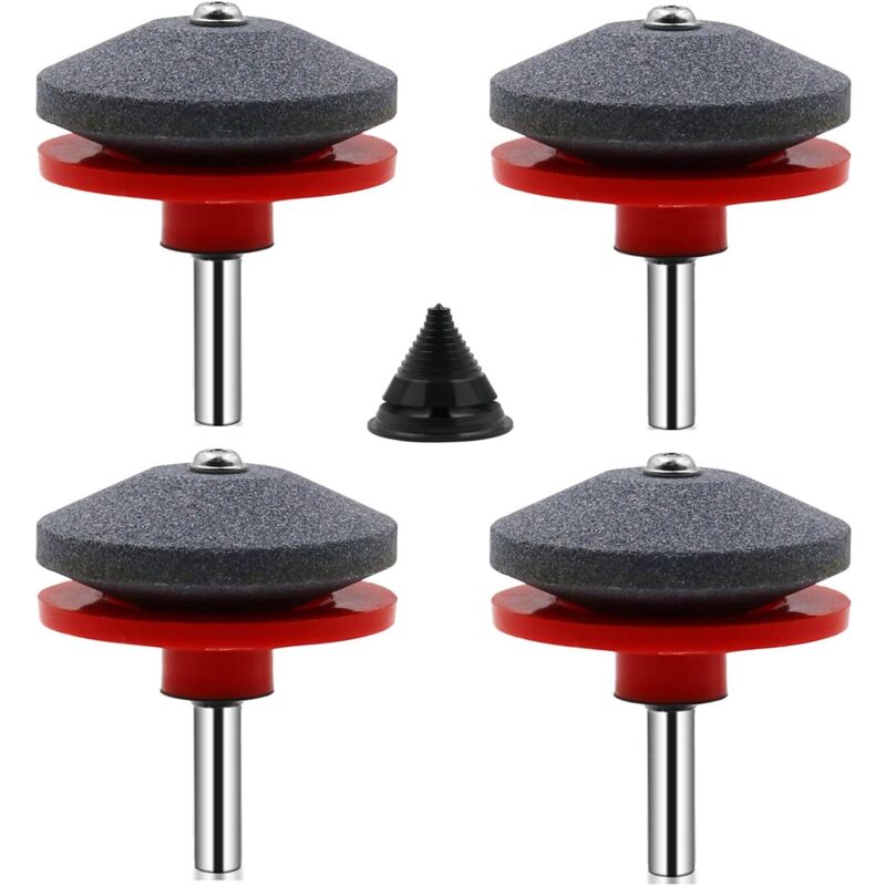 Aiperq - 1pc Universal Lawn Mower Sharpener Lawn Mower Accessories with 1pc Blade Compensation Kit 50x47mm