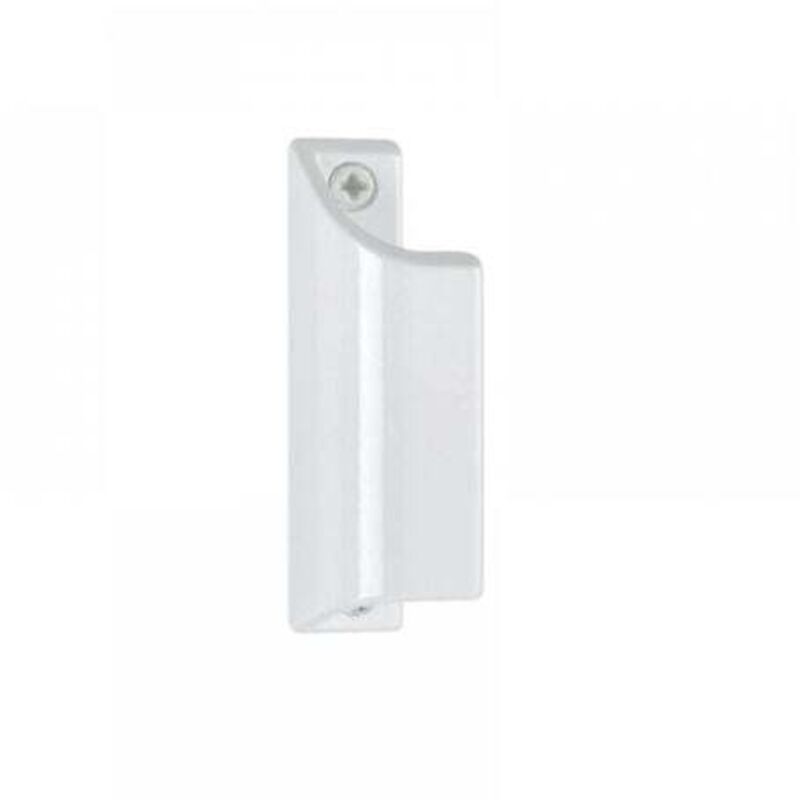 1PC White Painted Aluminum Profile Handle L.90 mm - for patio doors, aluminum door handle