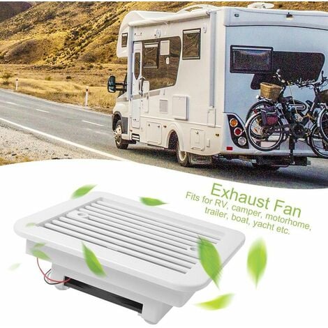 1PCS 12V RV Caravane Côté Air Évent Ventilation Lame Refroidissement Fort  Vent