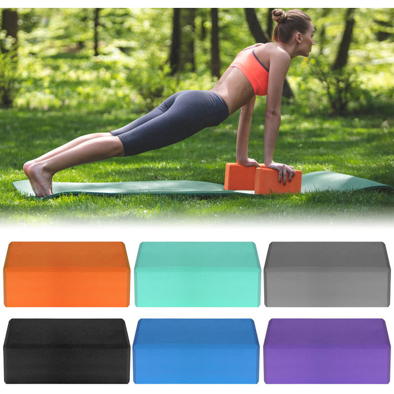 

1PCS / 2PCS EVA Yoga Blocks Superficie antideslizante sin latex para meditacion Yoga Pilates,Gris, 1 pieza