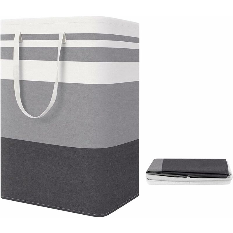 1PCS 75L Panier à Linge Sale Pliable Panier Linge Sale avec poignée Grande Capacité Panier Rangement pour Vêtements et jouets Stockage