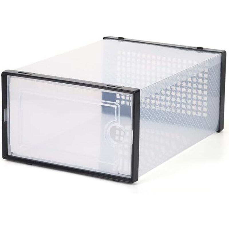 1pcs Armoire à Chaussures, Réglables Étagère à Chaussures, Empilable Meuble Chaussure en Métal Armoire à Chaussures Portable Cube, Armoire à